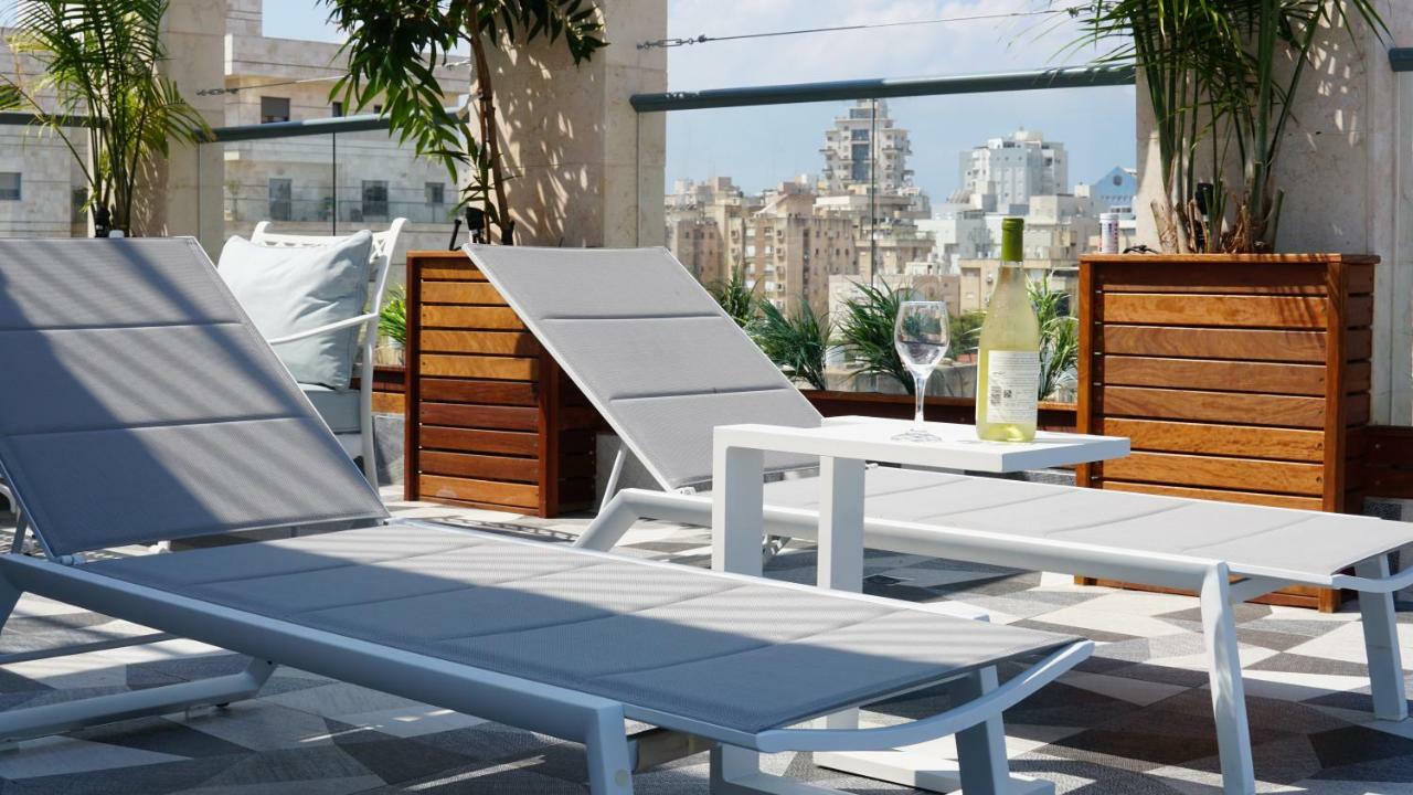 Luxury Rooftop Apartment In Netanya Luaran gambar
