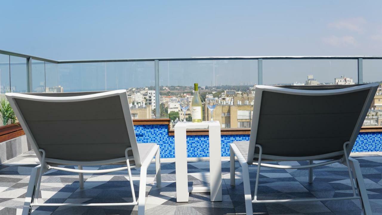 Luxury Rooftop Apartment In Netanya Luaran gambar